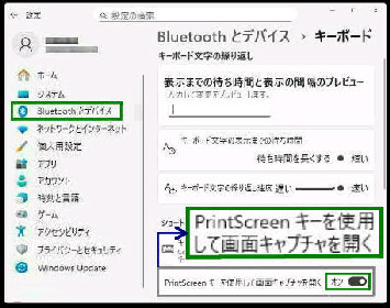 PrintScreen �L�[���g�p���ĉ�ʃL���v�`�����J���^Bluetooth �ƃf�o�C�X