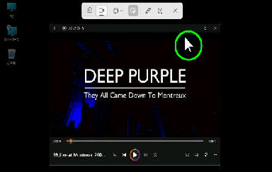 �}�E�X�|�C���^�[�̂���E�B���h�E���n�C���C�g�\��