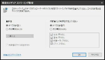 ̃fBAXg[~Oݒ^Windows Media Player 12