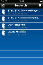 Server List^Media Link Player Lite
