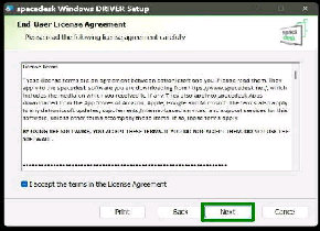 End-User License Agreement ʁ^spacedesk Windows DRIVER Setup