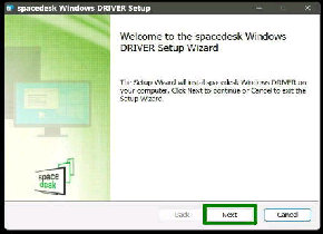 spacedesk Windows DRIVER Setup Jn