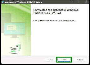 Comoleted the spacedesk Windows DRIVER Setup Wizard ʁ^spacedesk Windows DRIVER Setup