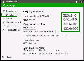 Custom Resolutioni𑜓xjʁ^spacedesk VIEWER
