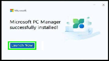 Microsoft PC Manager successflly installed